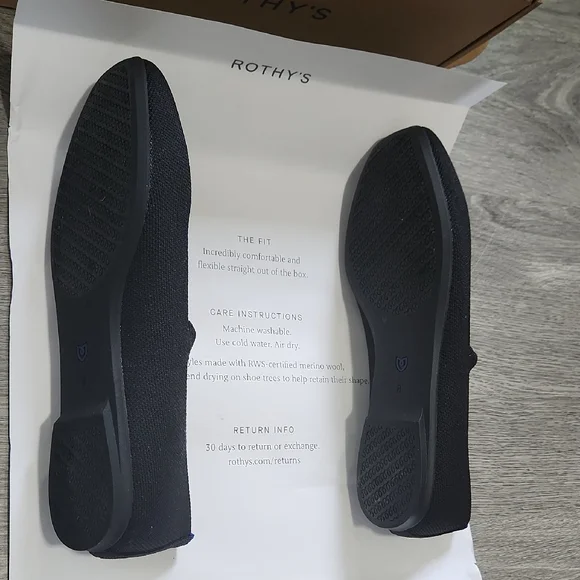 Rothy's The Max Square Mary Jane In Black - Picture 3 of 6